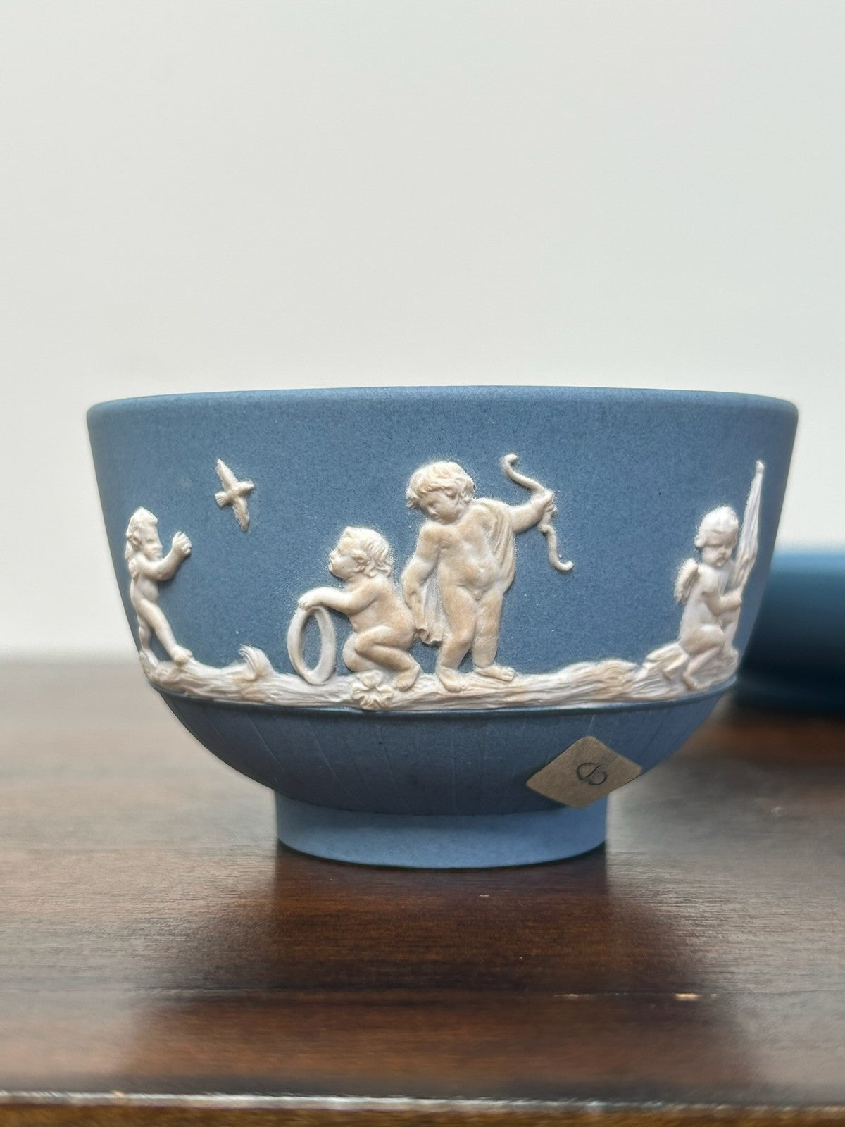 Turner Blue Jasperware Cup Saucer Classical Relief Georgian c1800 NOT Wedgwood4