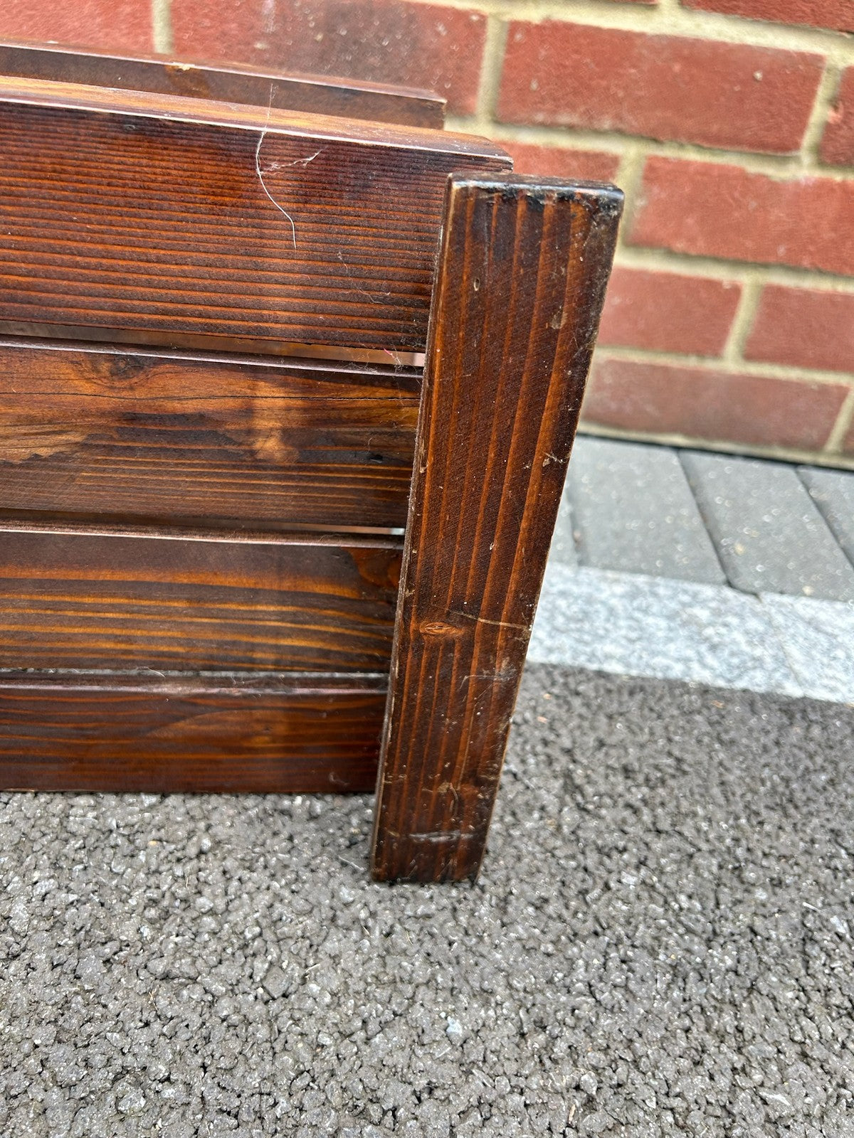 Vintage TwoTier Wooden & Metal Document Tray Letter Tray Office Desk9