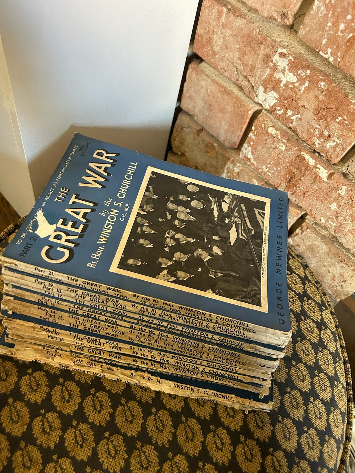 Churchill The Great War Newnes 1933 34 Partwork 22 of 26 Parts Original Wrappers5