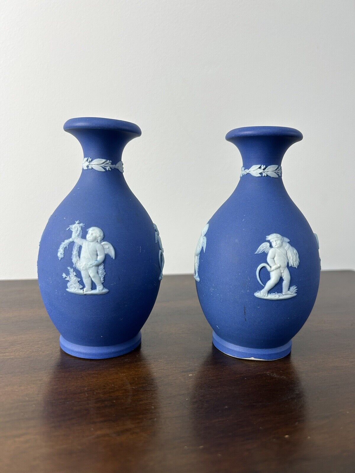 Wedgwood Jasperware Bud Vase Paid Blue Jasperware