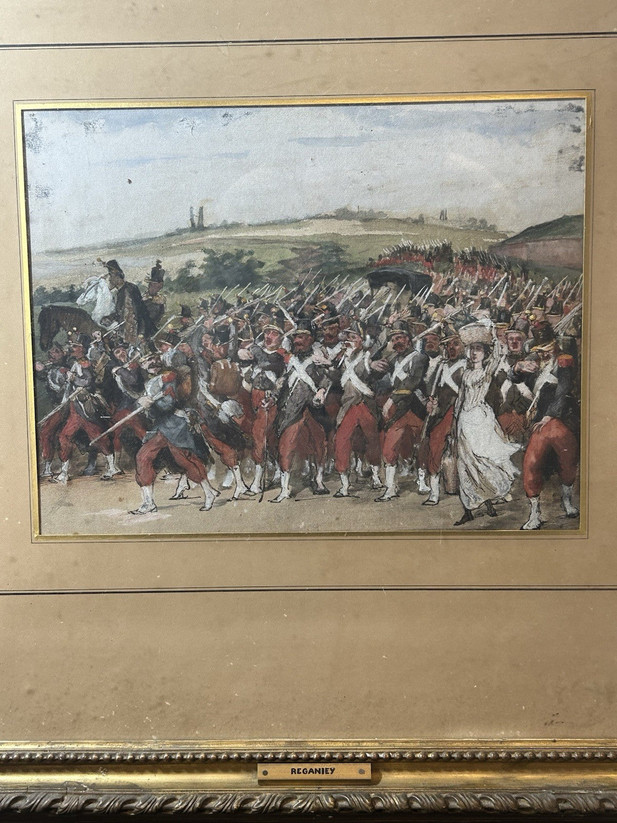 Frédéric Régamey (1849–1925) – Attributed – Marching Soldiers1