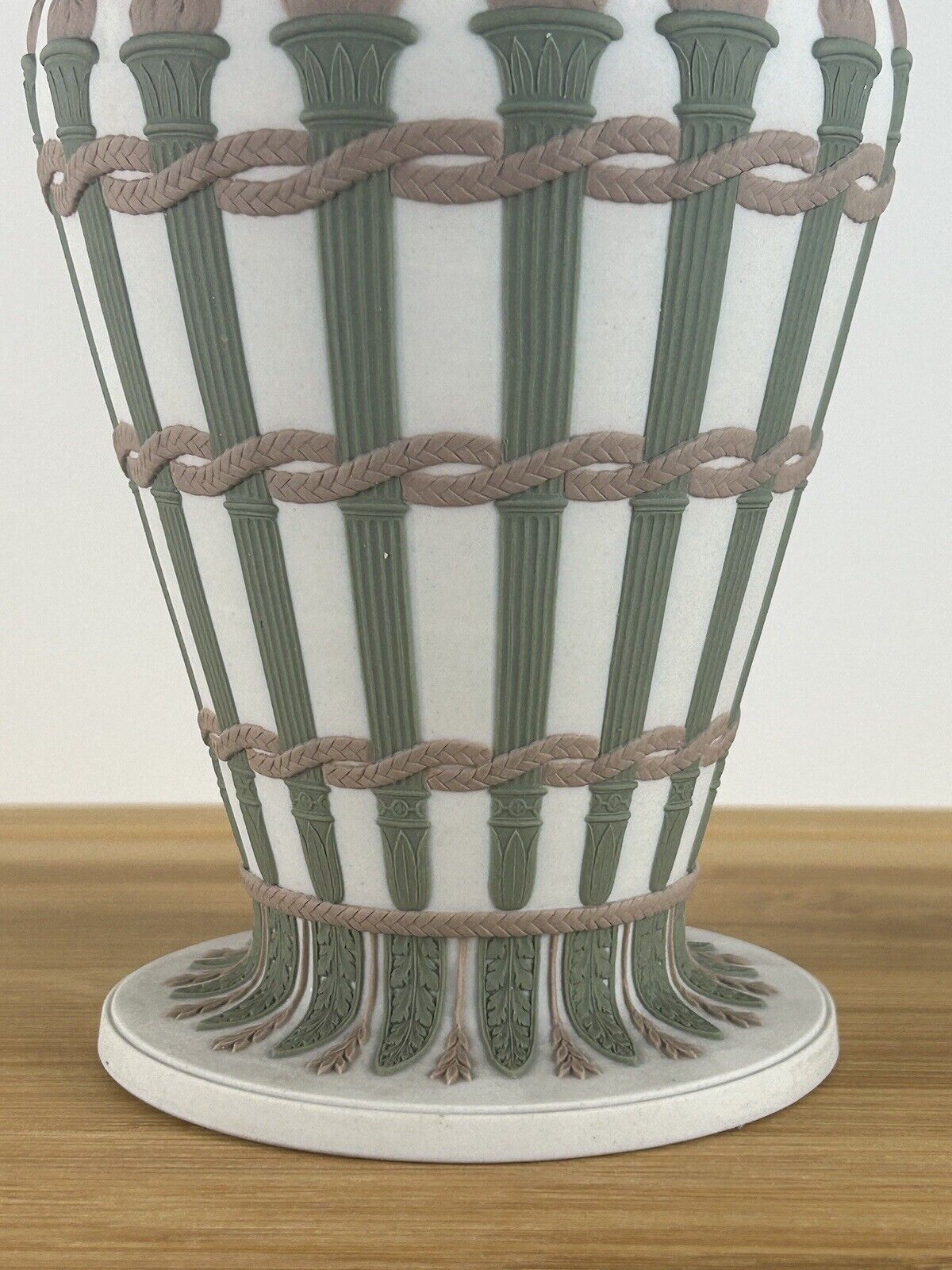 Wedgwood tricolour jasperware torch vase tricolor 19th century