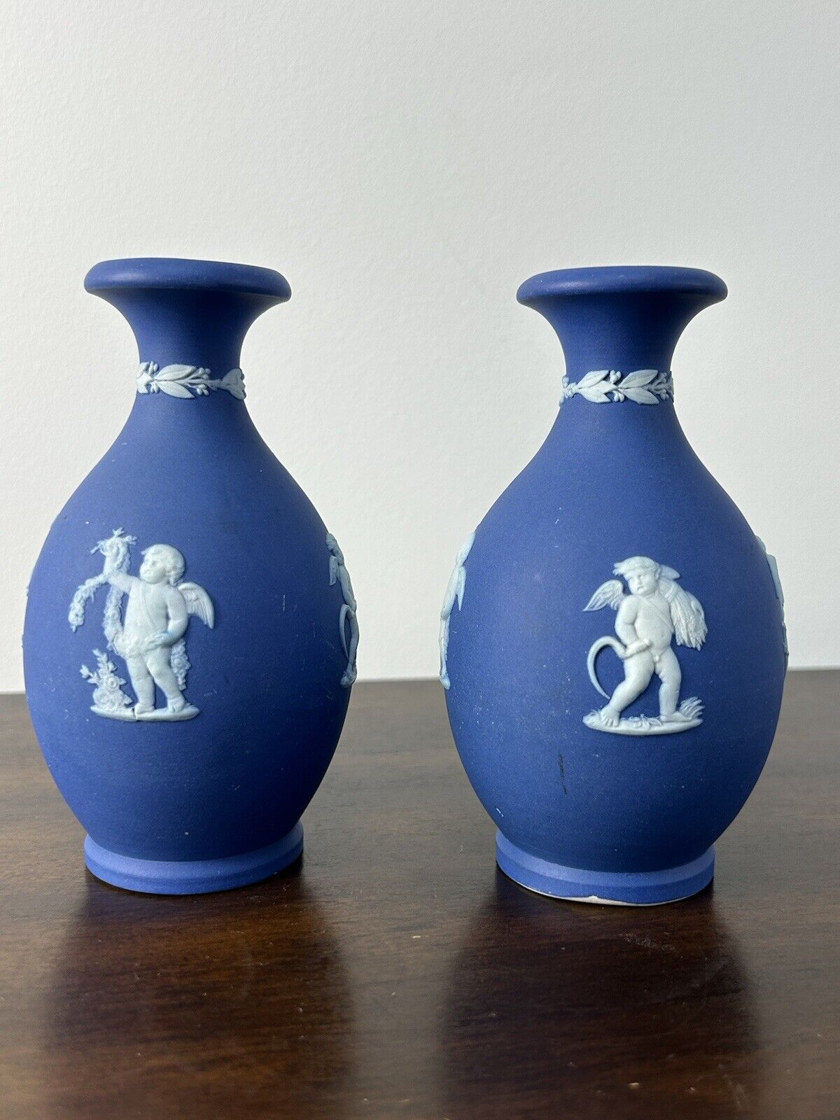 Wedgwood Jasperware Bud Vase Paid Blue Jasperware