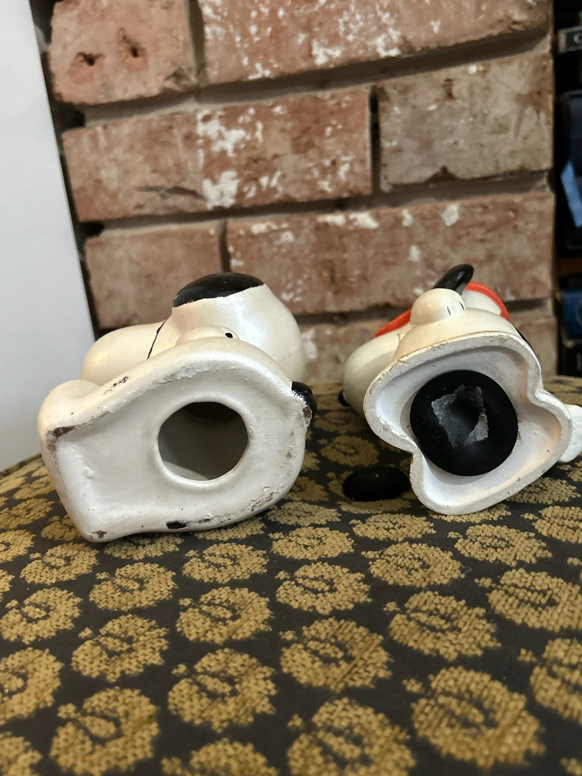 Two Vintage Snoopy Ceramic Money Boxes Peanuts United Feature Syndicate 19669
