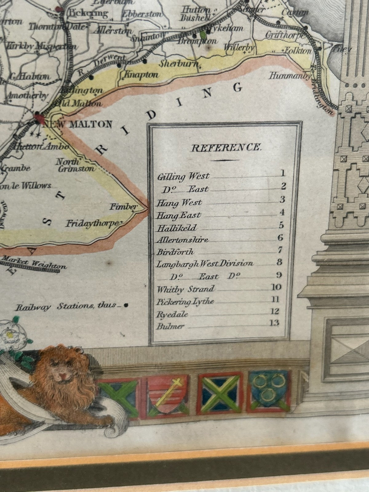Antique Robert Morden Hand Coloured County Map Engraving Framed9