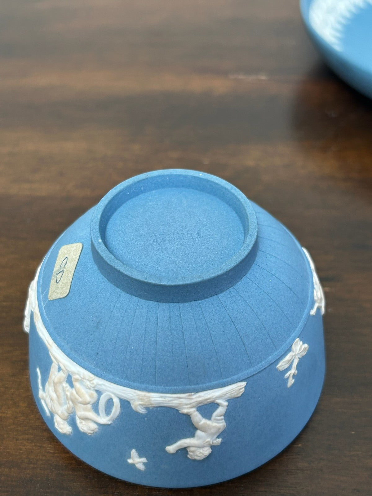 Turner Blue Jasperware Cup Saucer Classical Relief Georgian c1800 NOT Wedgwood6