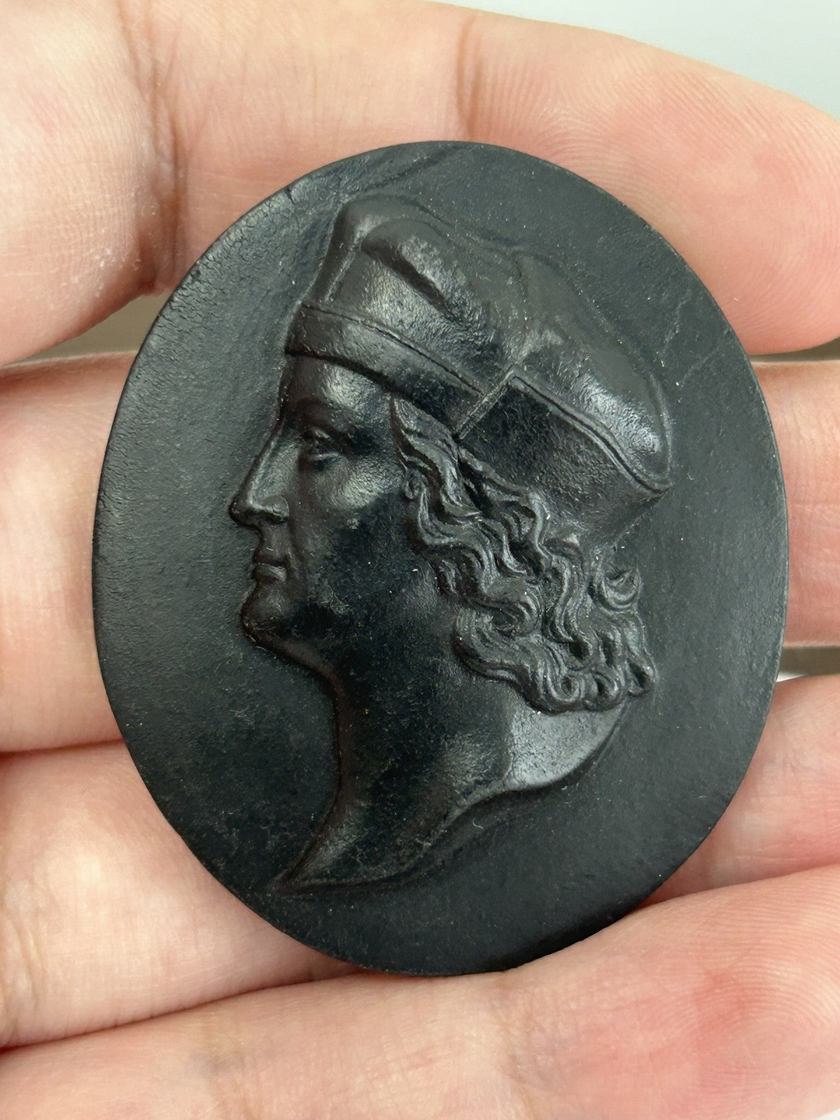 Wedgwood Black Basalt Portrait Medallion No.19 Henry VII Kings of England c.18001