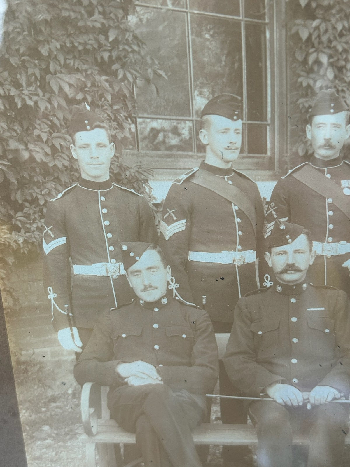 Antique 1896 Royal Marines RMLI Chatham Group Photograph Framed3