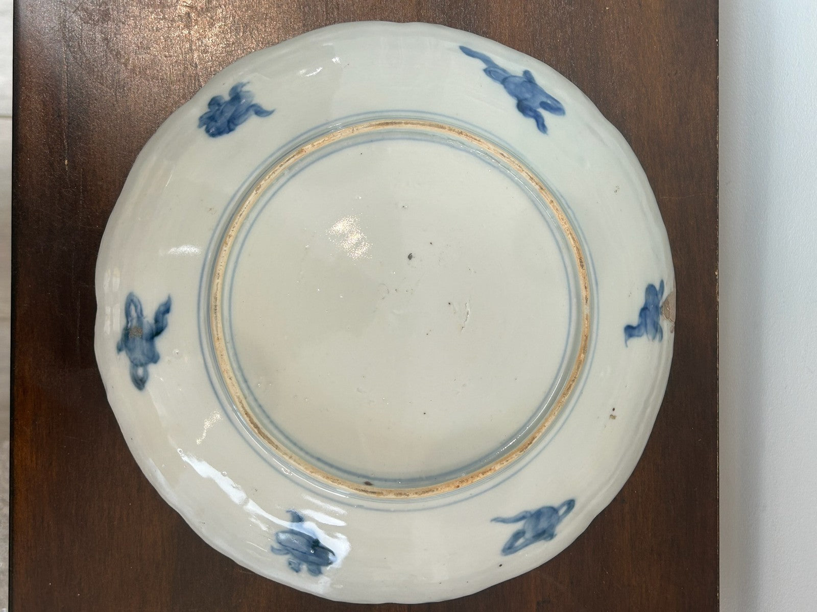 Antique Japanese Imari Porcelain Plate Floral A/F Rim Chip4