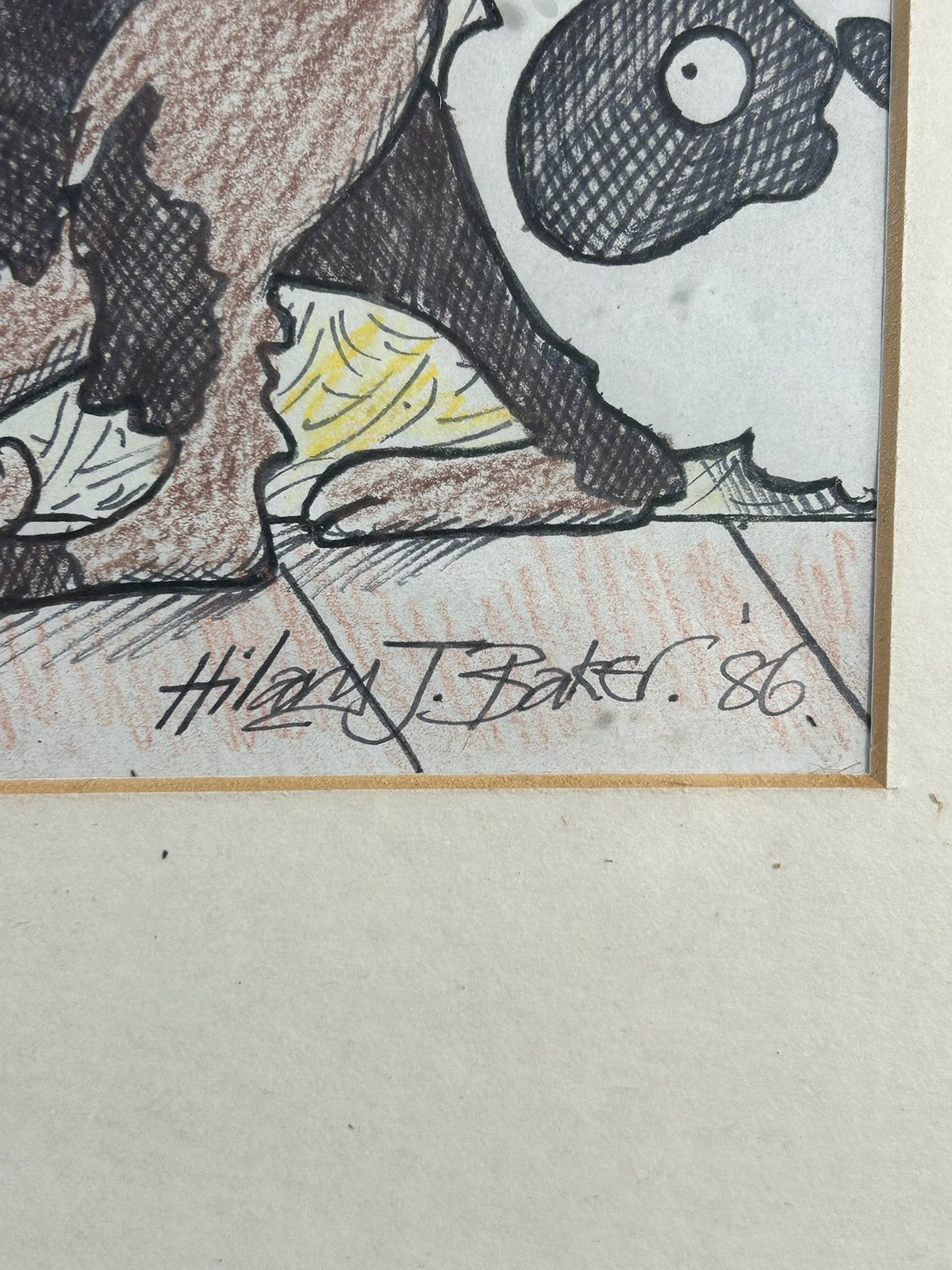 Hilary J Baker 1986 Original Cartoon Prince Charles Sheep Auction Lot 43 Signed6