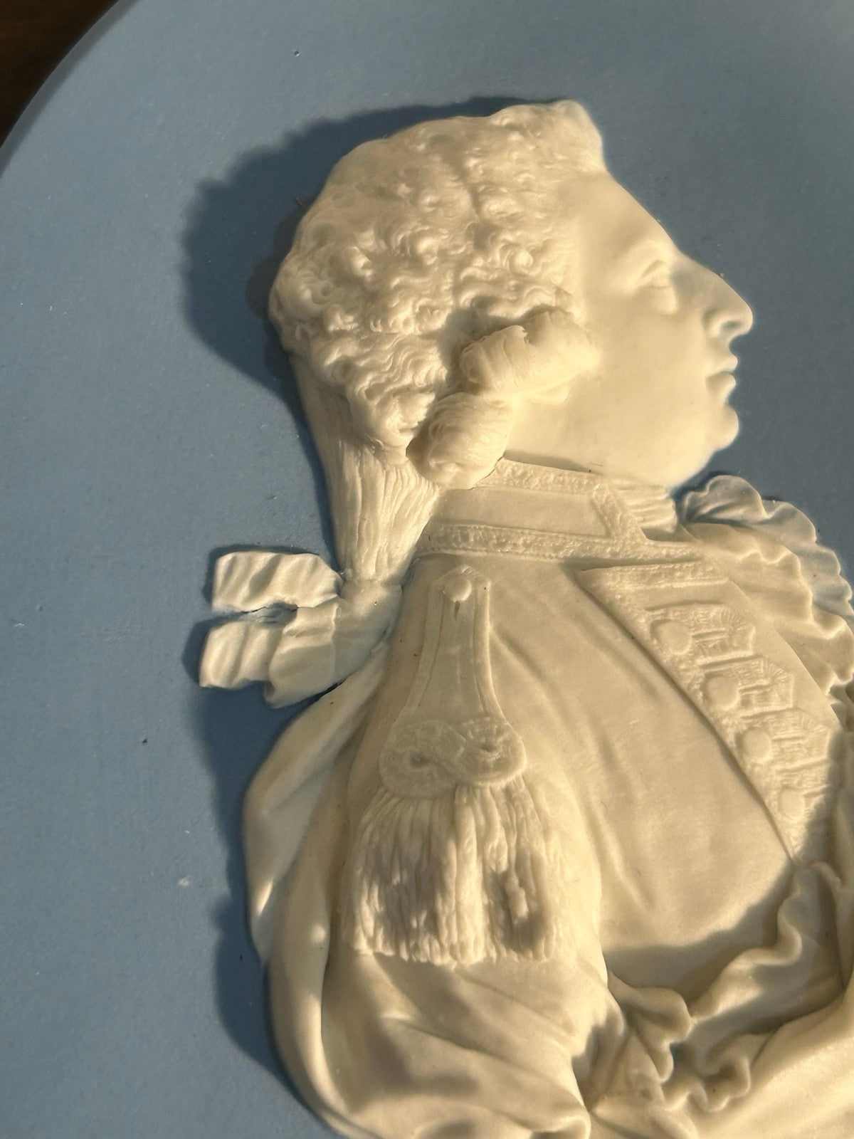 Antique 18thC Wedgwood Blue Jasper Portrait Medallion Frederick Duke of York4