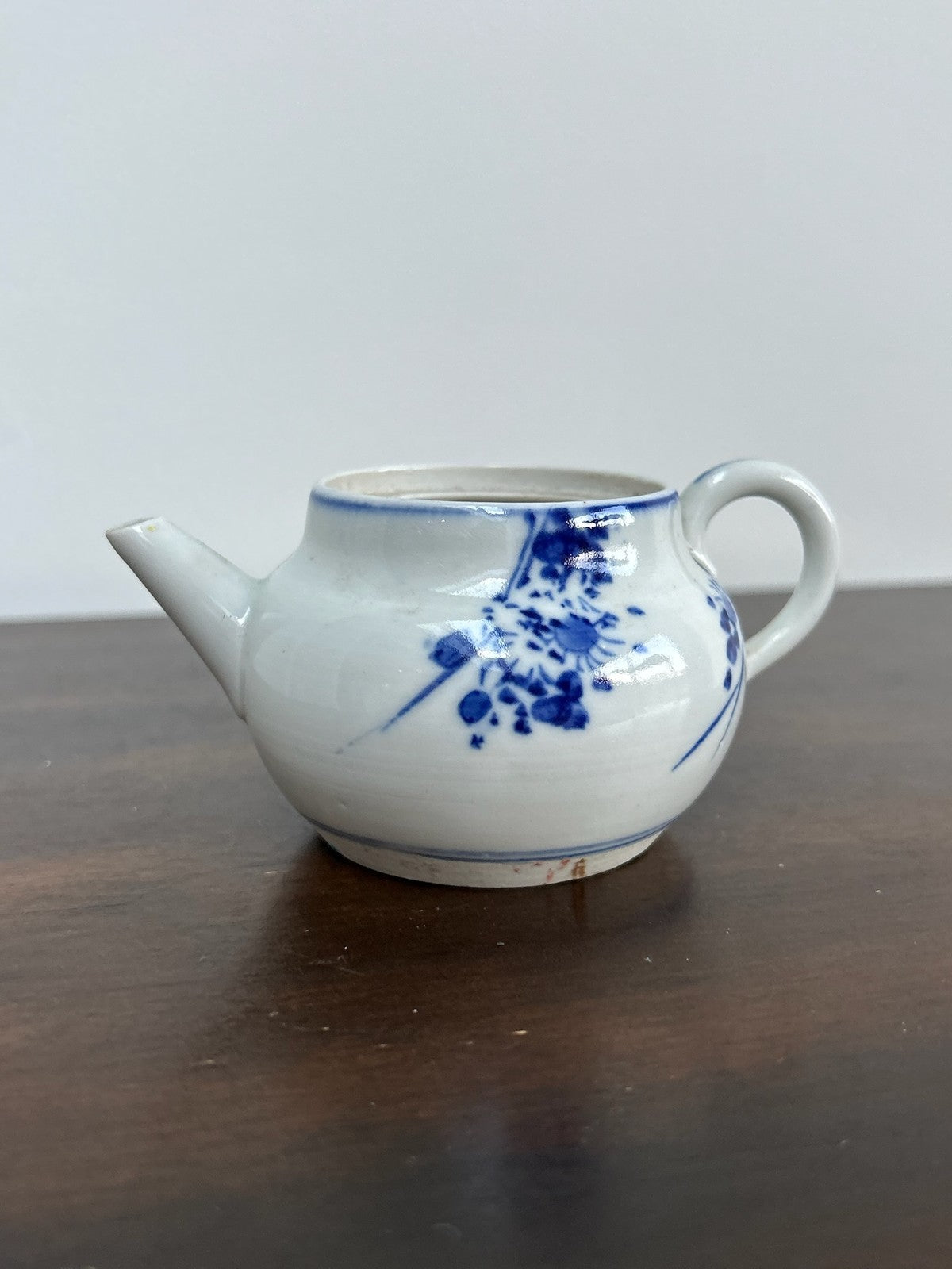 Antique Chinese Porcelain Miniature Blue & White Teapot0