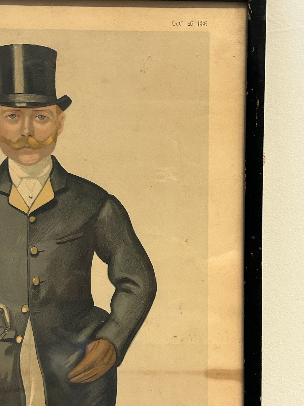 Vanity Fair Spy Print Wiltshire Walter Long 1886 Hunting Dress Caricature Framed4