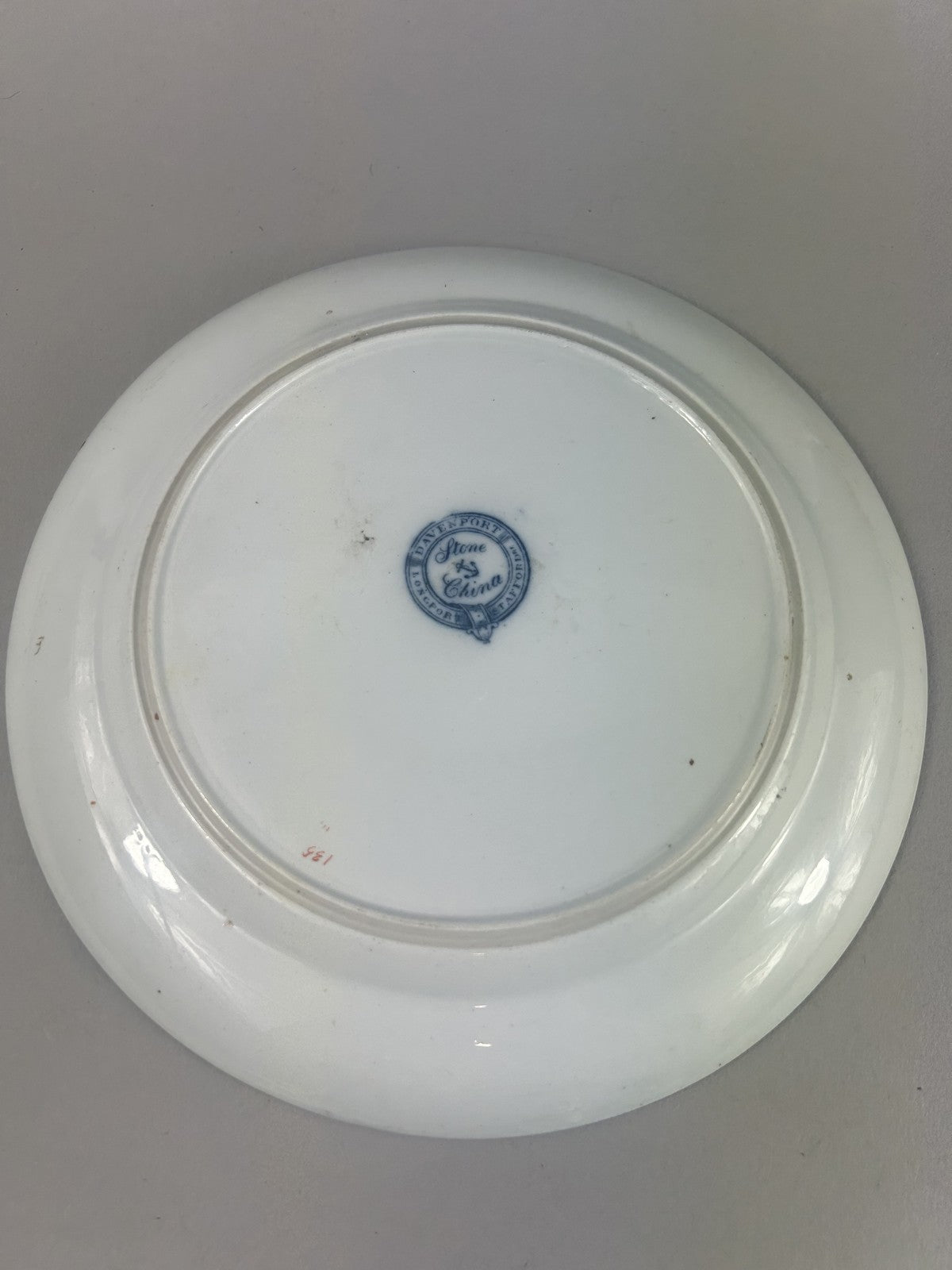 Davenport Stone China Imari Plate c1830 – 25cm Bamboo & Peony Design