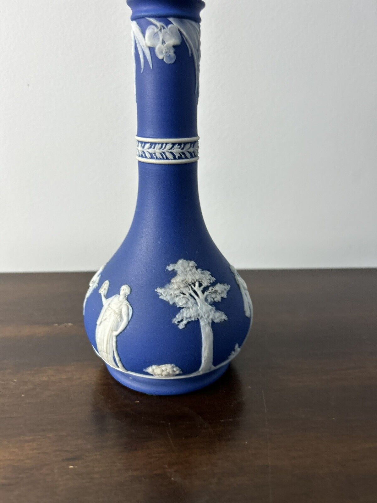 Wedgwood Jasperware Blue Decanter Bottle Possible Vase