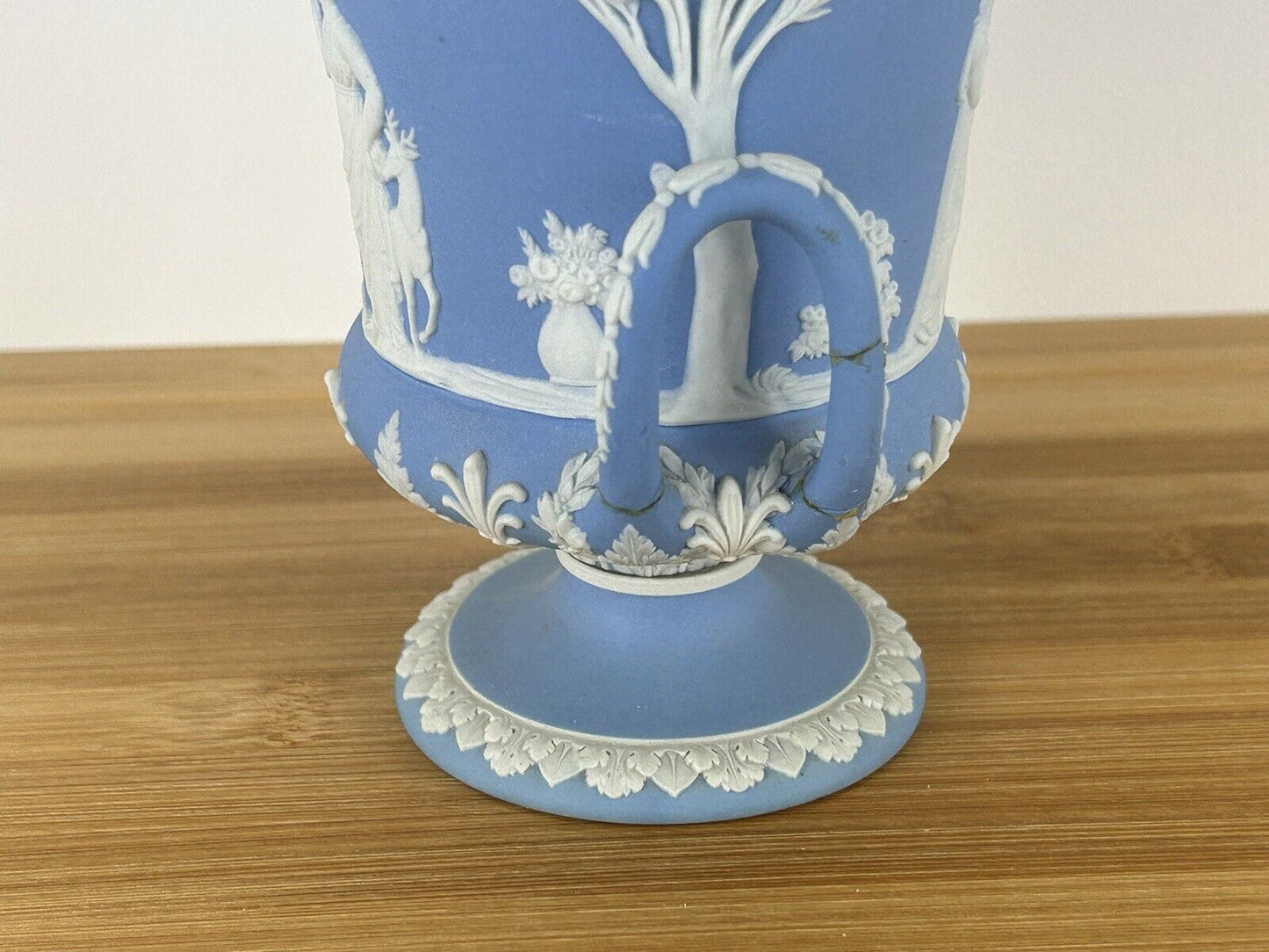 Wedgwood light blue jasperware campagna urn