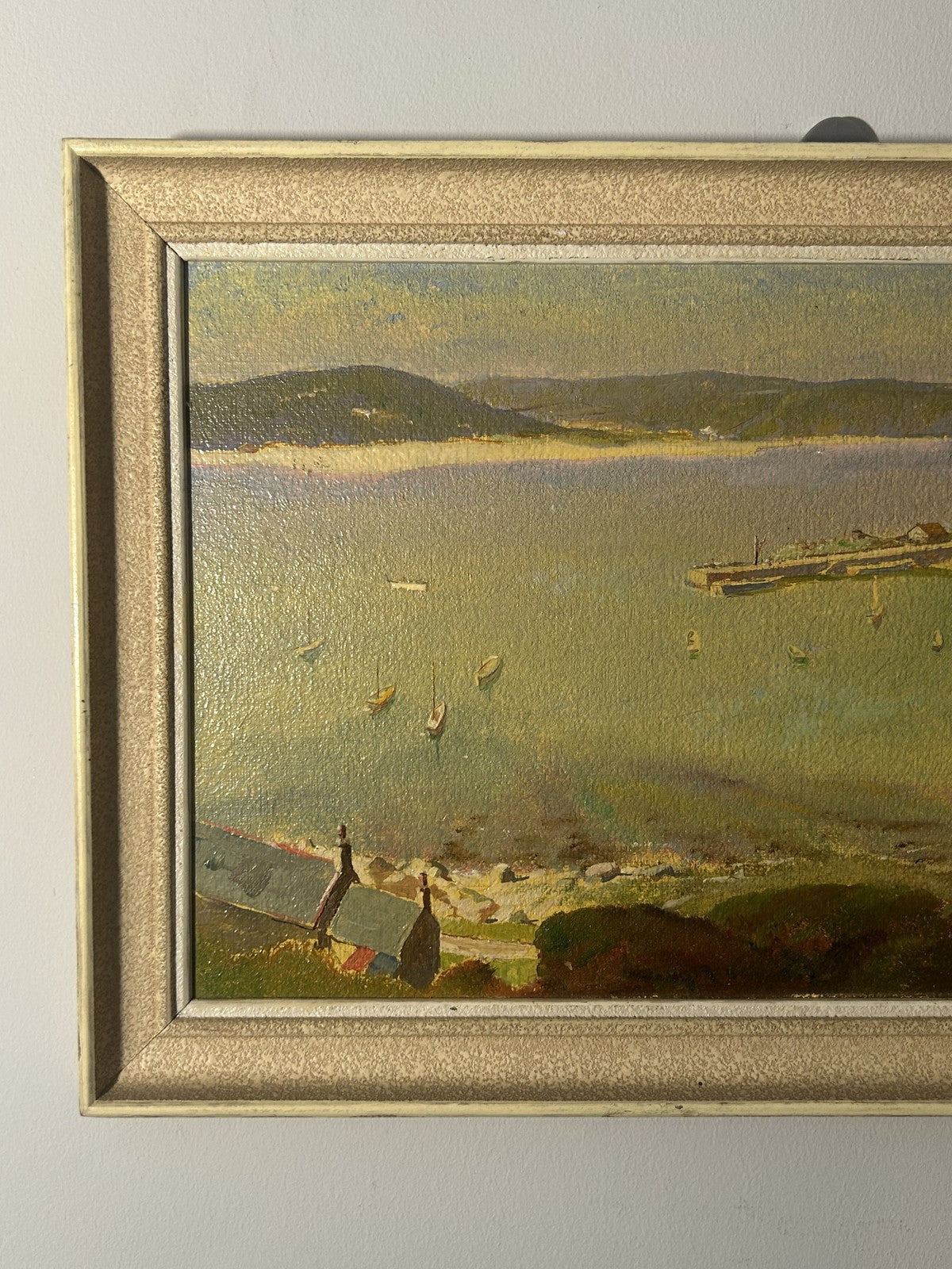 Arthur W. Gay “Tresco Harbour” Original Oil Coastal Painting