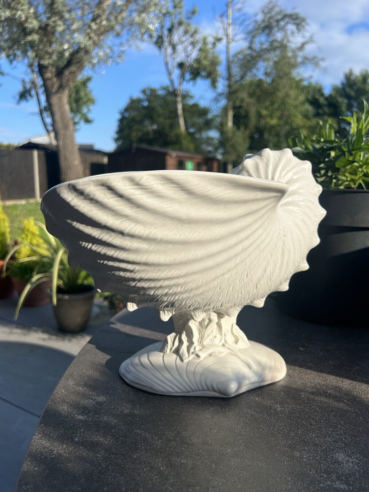 Wedgwood Nautilus Shell Pedestal Bowl