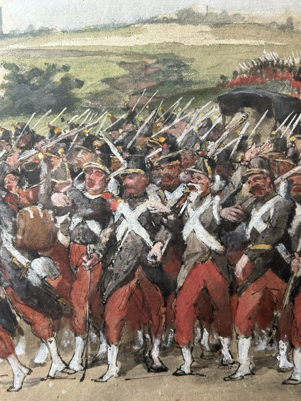 Frédéric Régamey (1849–1925) – Attributed – Marching Soldiers2