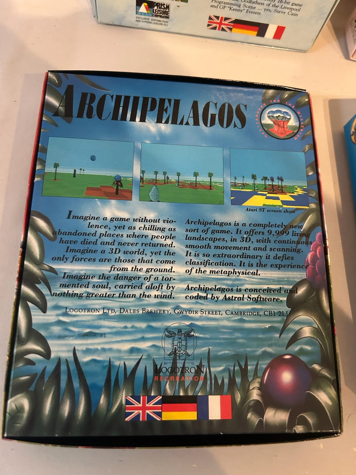Logotron Big Box PC Games x4 StarRay Star Goose Archipelagos Eye of Horus IBM7