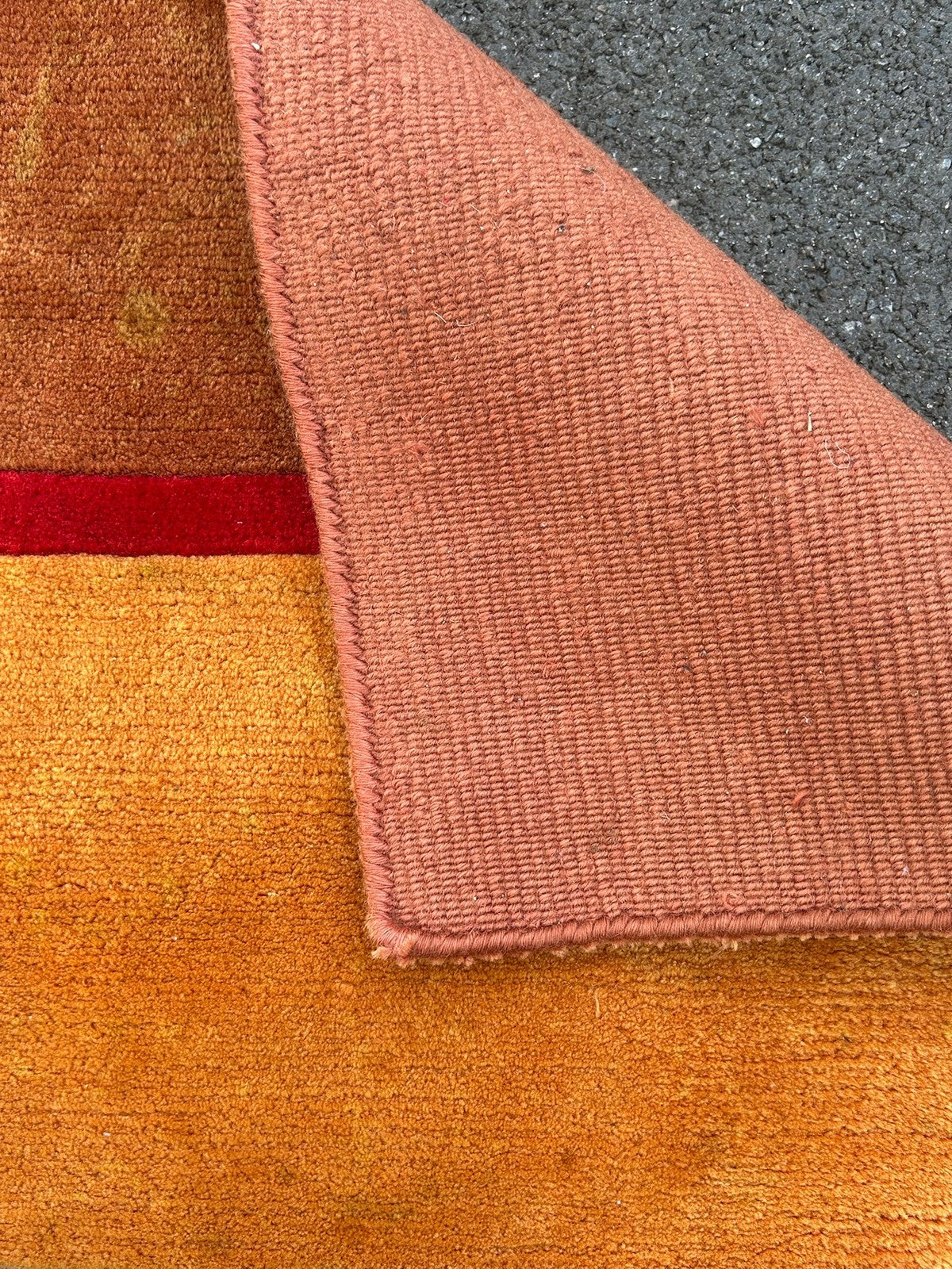 Modern Tibetan Nepalese Hand Knotted Striped Wool Rug Designer 176x120cm10