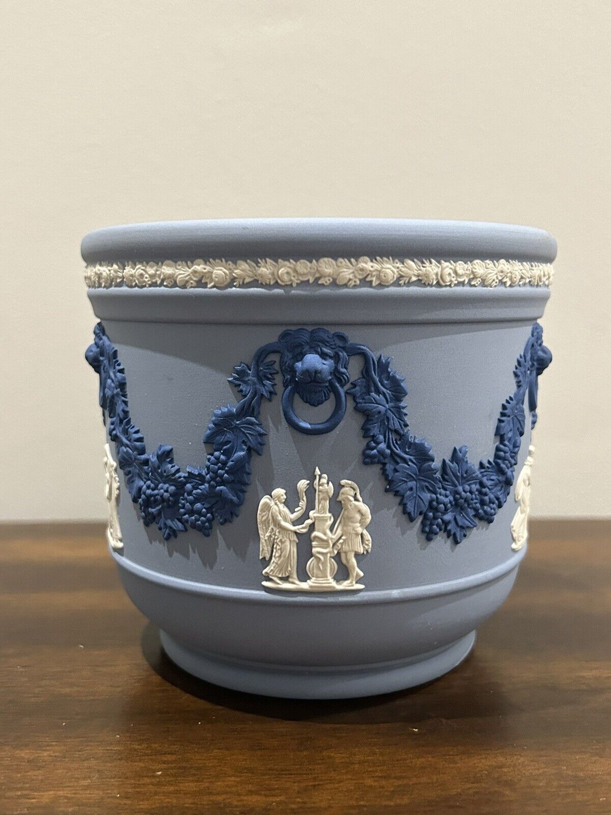 Antique Wedgwood Jasperware Tricolor Jardiniere Planter