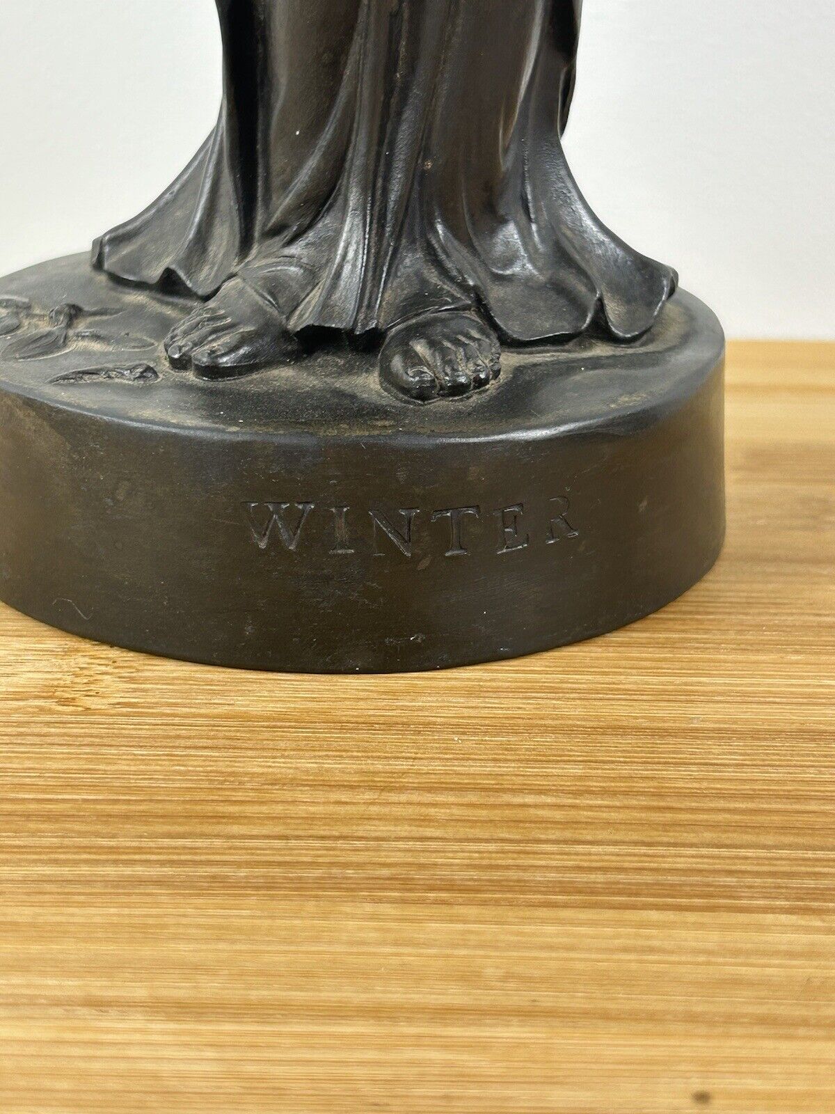 Wedgwood black basalt late 18th century Winter Figurine