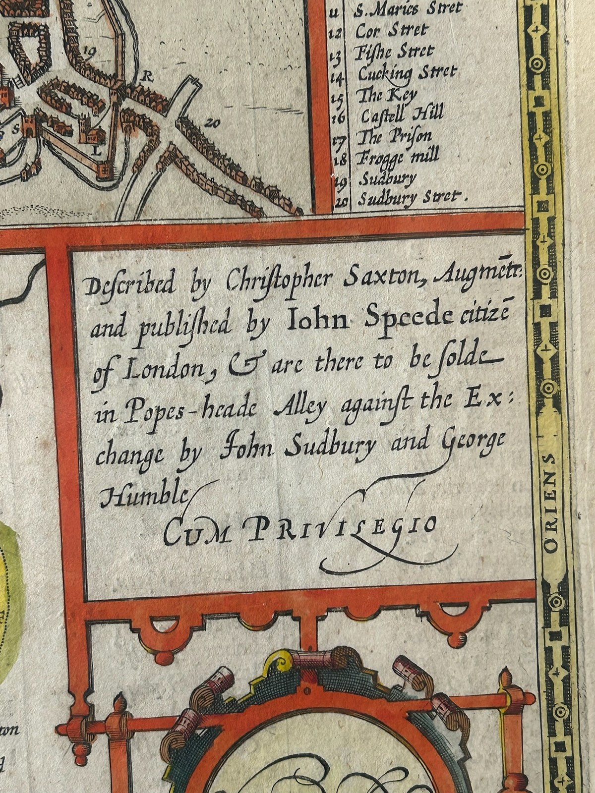 John Speed Worcestershire Map 1610 Hondius Sudbury Humble English Text Framed11