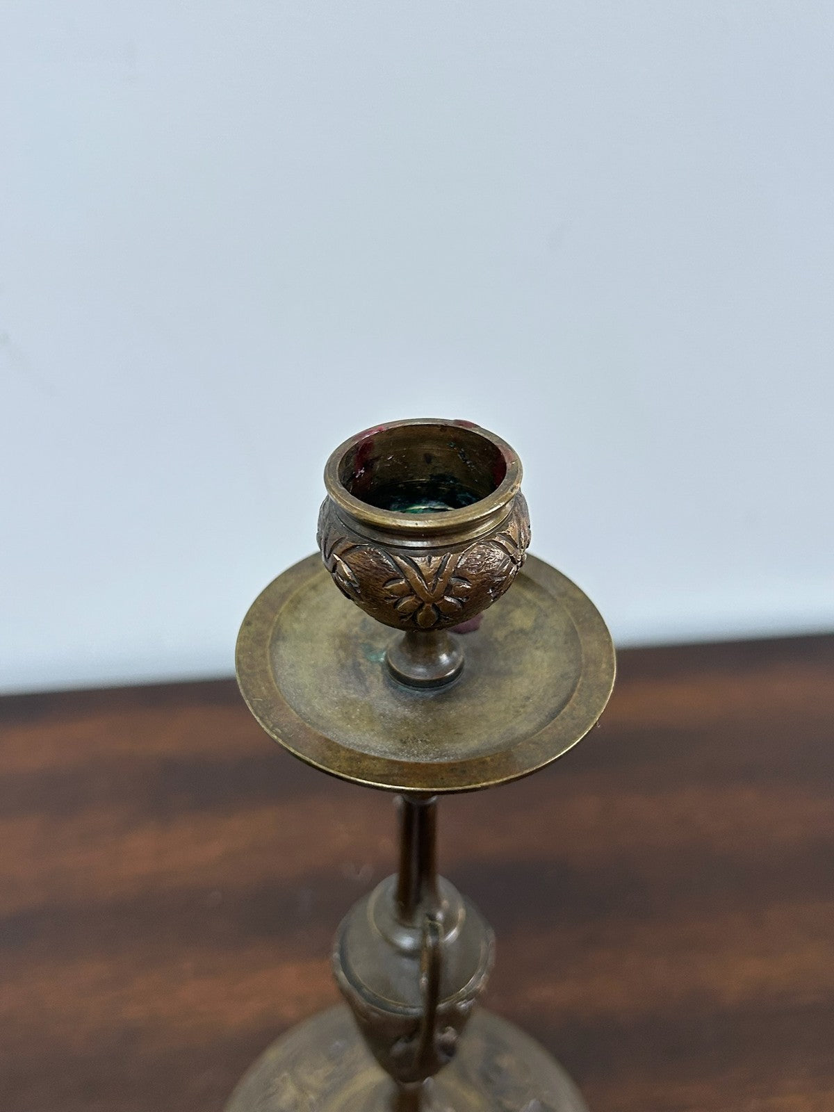 Pair Antique Bronze Neo Grec Candlesticks 19th Century4