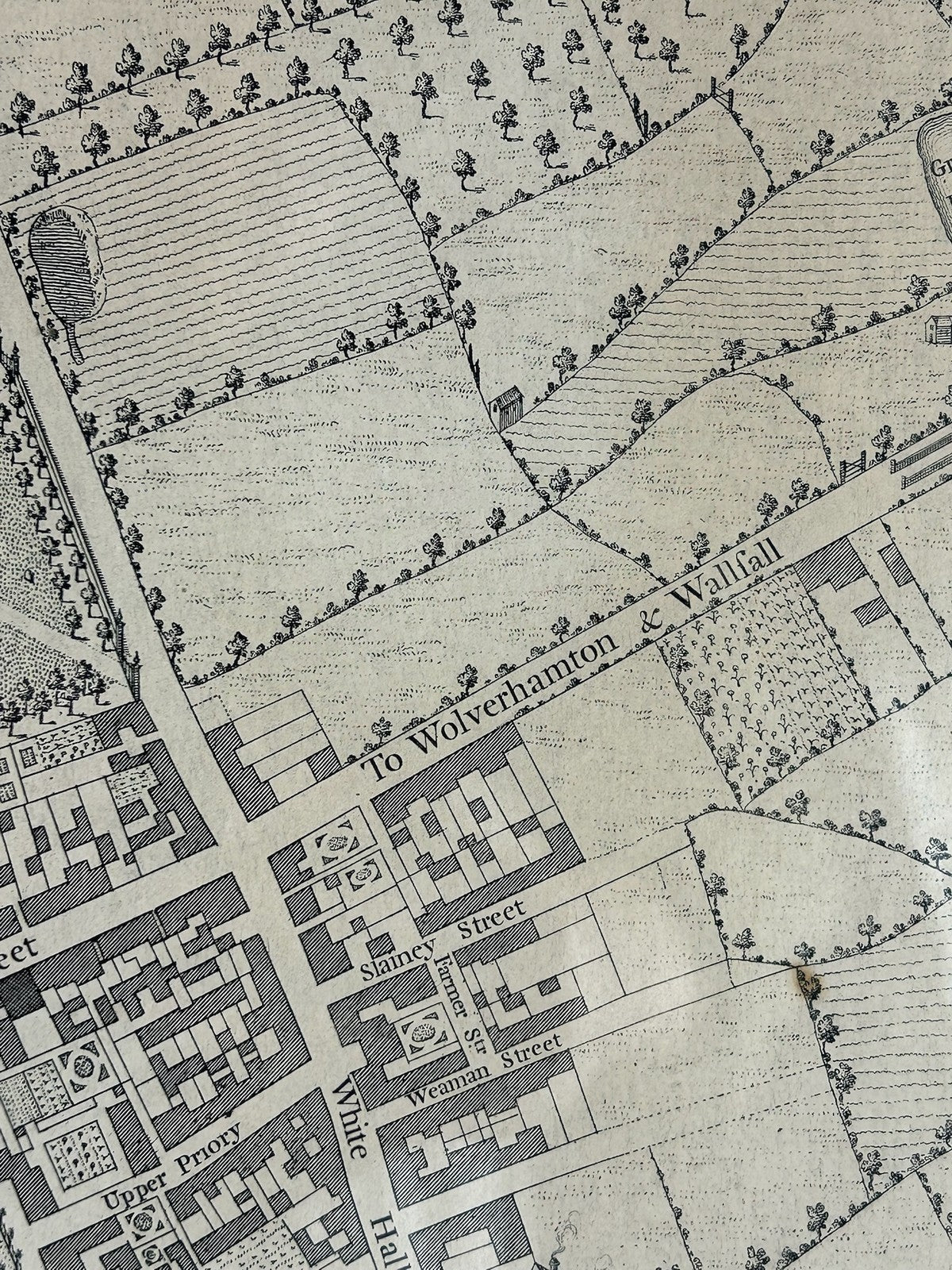 William Westley Plan of Birmingham 1731 18th Century Engraved Town Plan Framed6