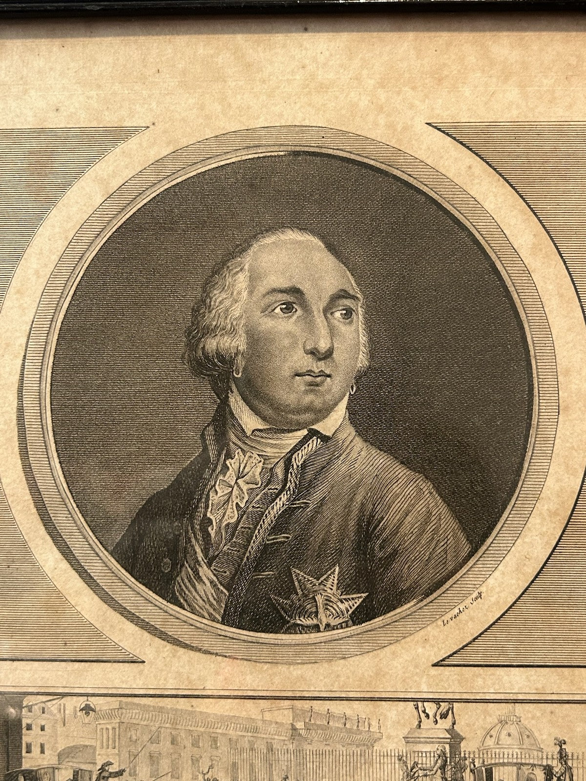 Duc d'Orleans Philippe Egalite French Revolution Aquatint Levachez 1799 Framed1