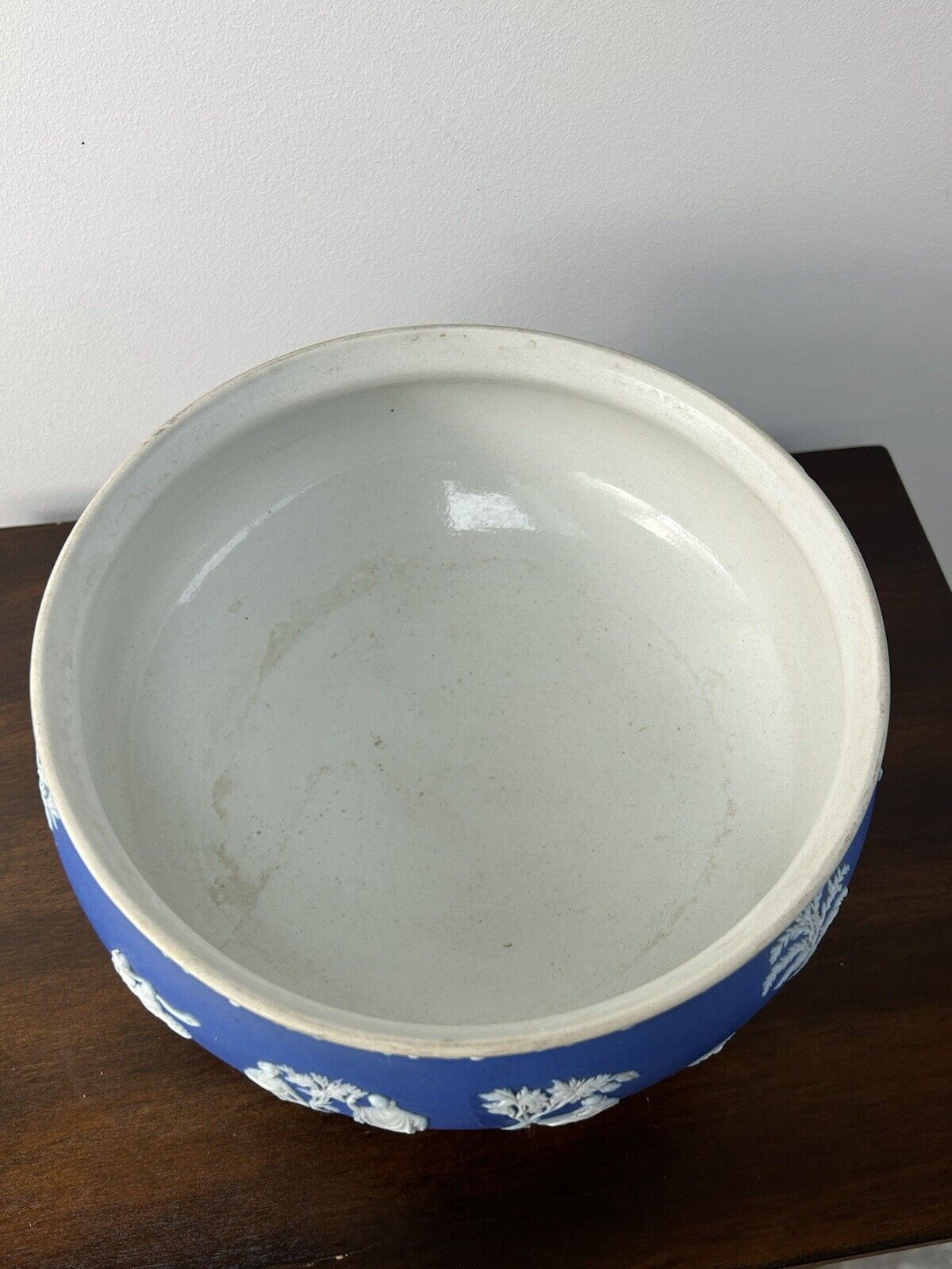 Wedgwood Jasperware Pedestal Bowl Vintage Blue Jasperware Wedgwood