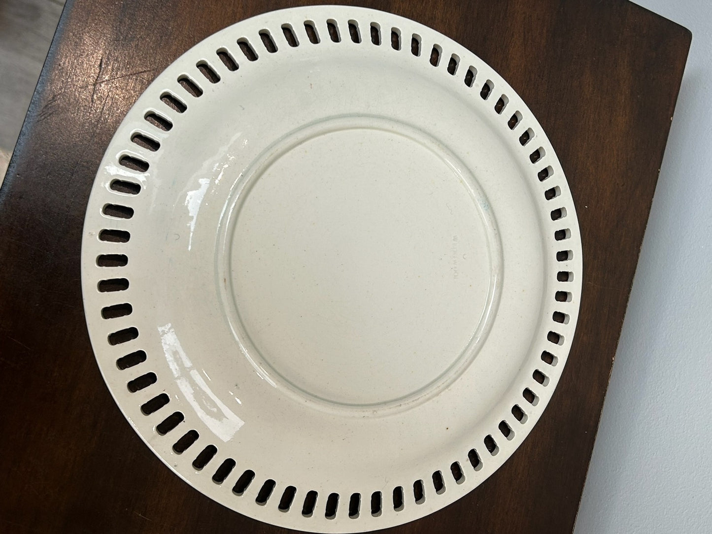 Antique Wedgwood Creamware Pierced Rim Dish Early 19th Century c.18206