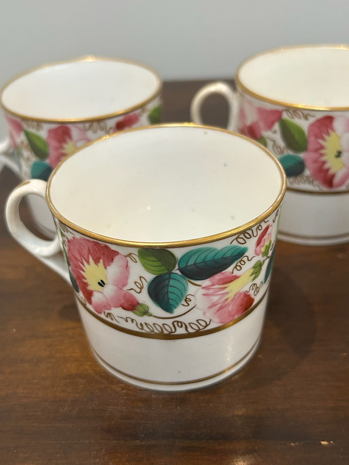 Set 7 Early 19th Century English Porcelain Coffee Cans c.1810 Possibly New Hall2