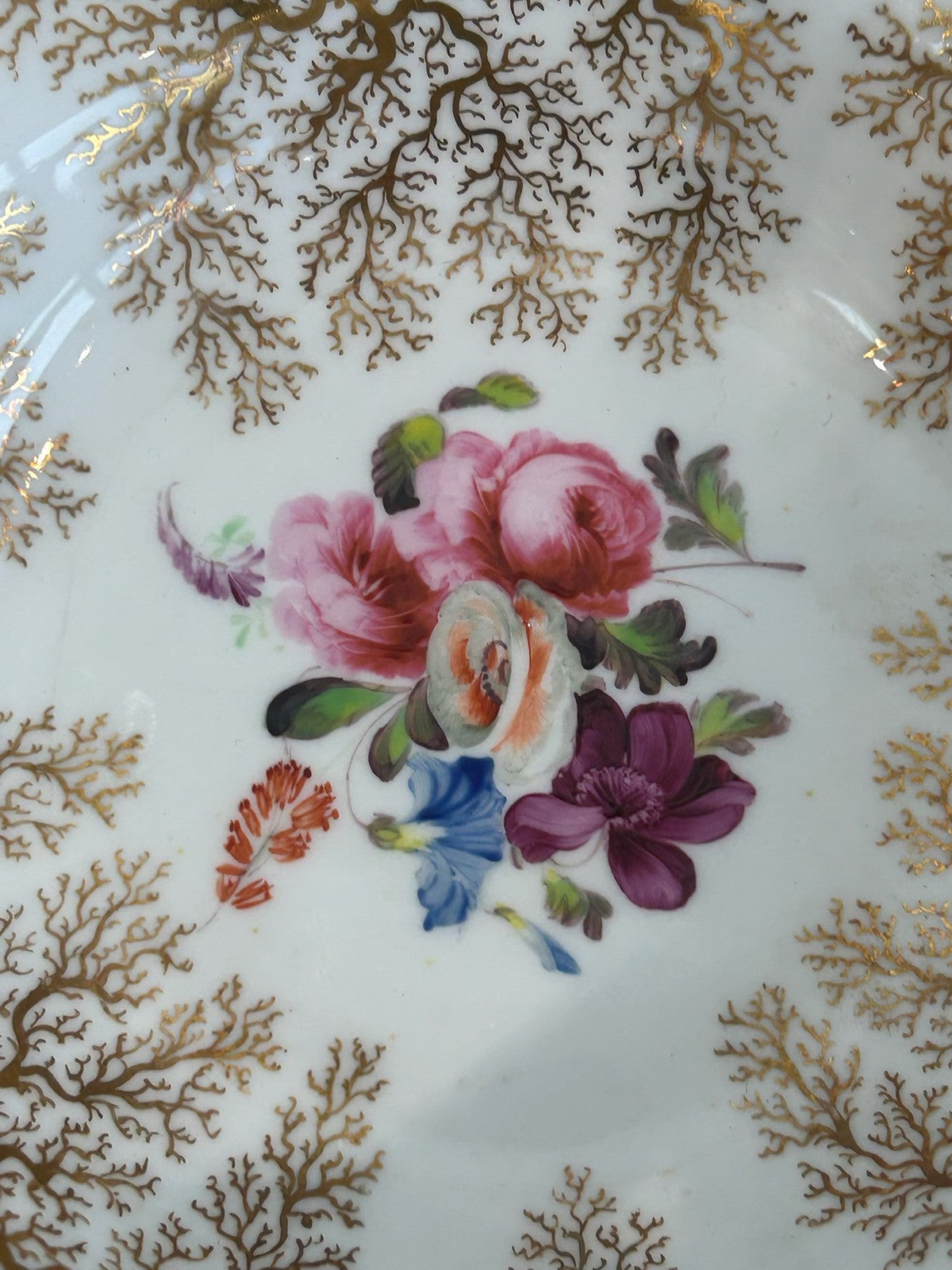 Pair Flight Barr Barr Worcester Porcelain Dessert Plates c.1825 Unmarked6