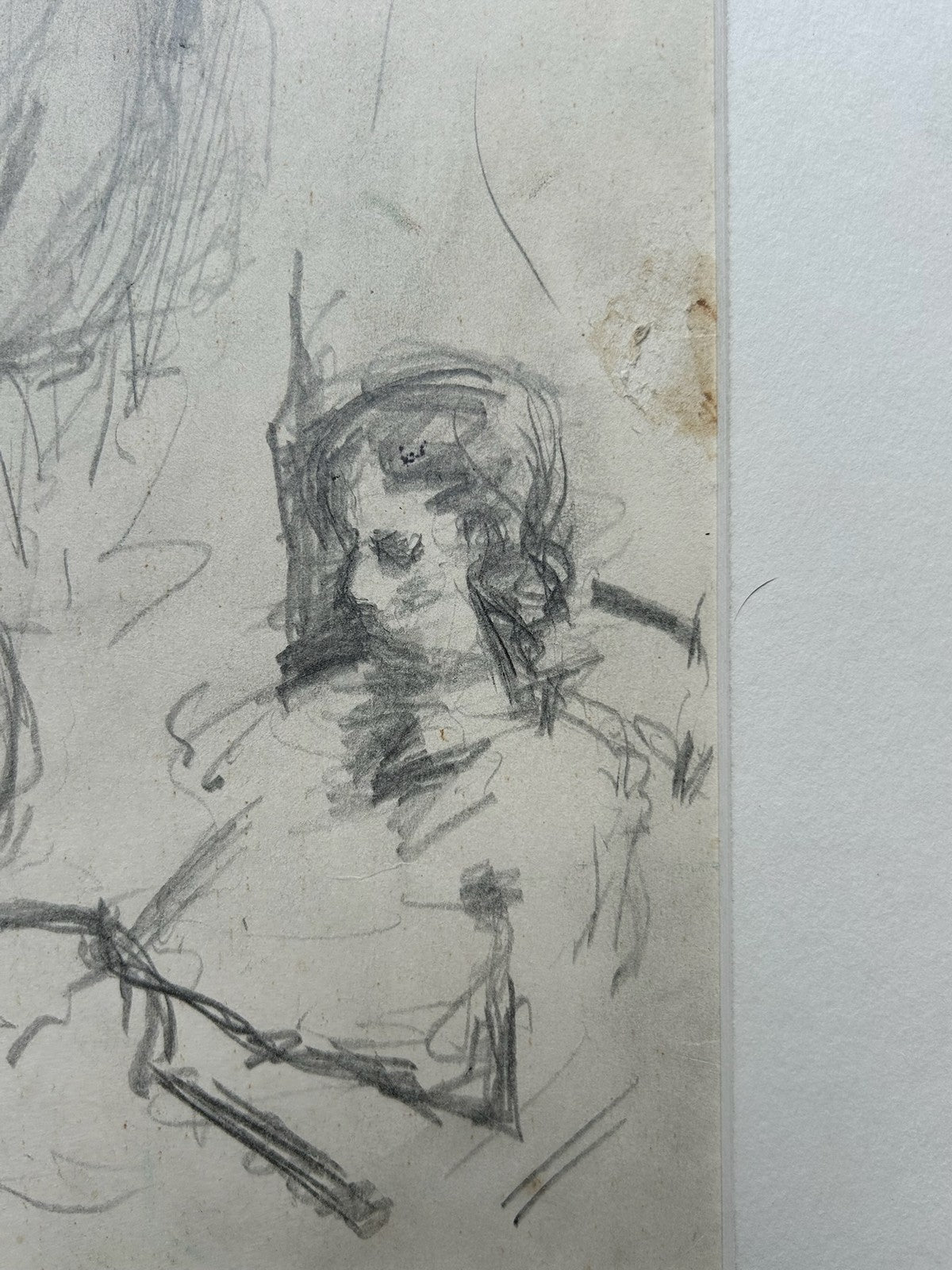 1930s Pencil Study Sheet Mother & Child Figure Sketches American School4