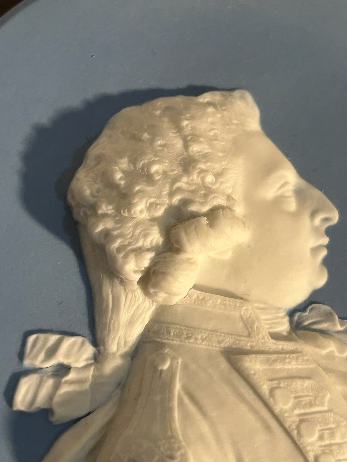 Antique 18thC Wedgwood Blue Jasper Portrait Medallion Frederick Duke of York5