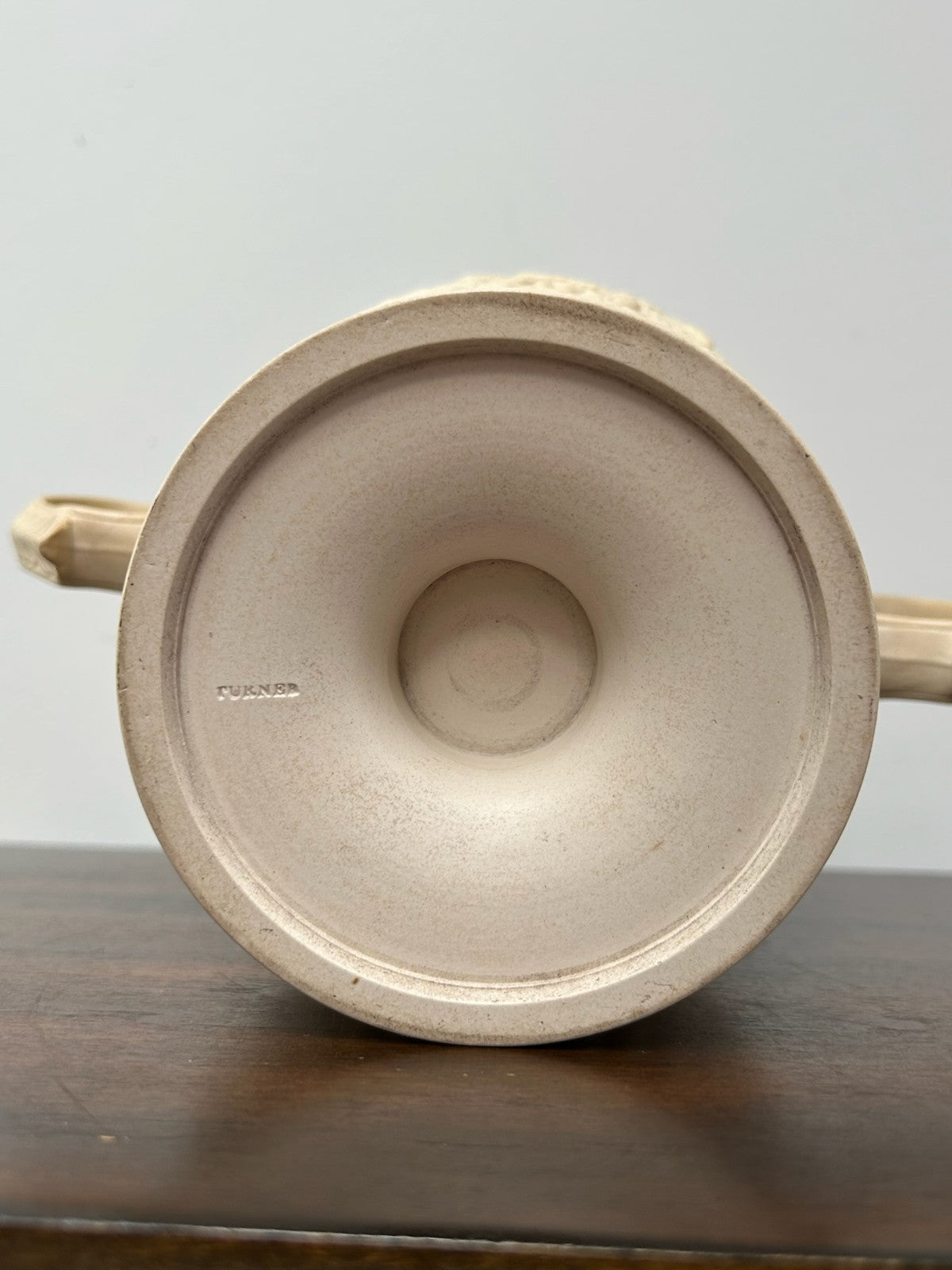 Turner Stoneware Loving Cup 17cm Sporting Relief Two Handle Georgian Antique12