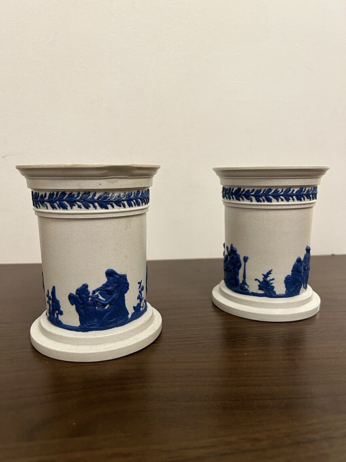 Wedgwood Drabware Vases 1820’s Pair - 19th Century