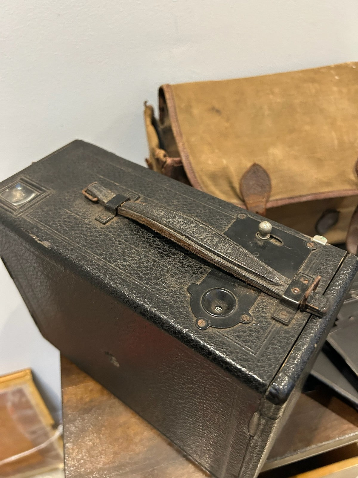 Antique Butcher Midg Falling Plate Camera Aldis Uno F.7.7 Anastigmat Case Plates9