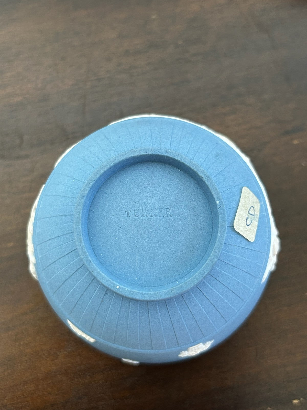 Turner Blue Jasperware Cup Saucer Classical Relief Georgian c1800 NOT Wedgwood7