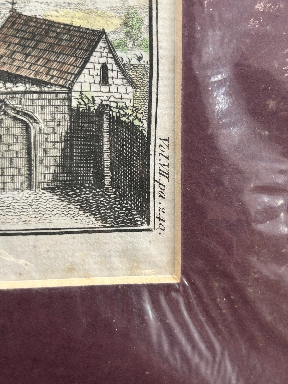 Antique S&N Buck West View Godstow Nunnery Oxford Engraving Hand Coloured 17653