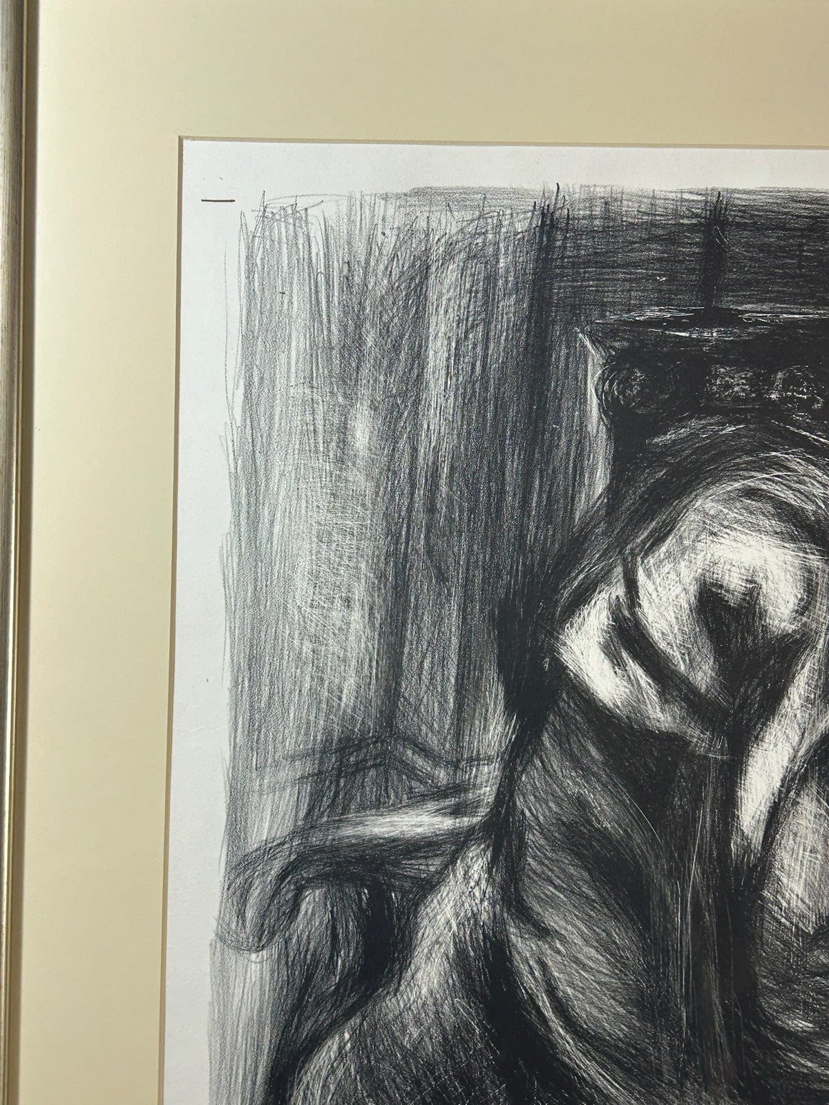 Nan Lurie Pencil Signed Lithograph Man Reading Letter 1930s WPA Social Realism7