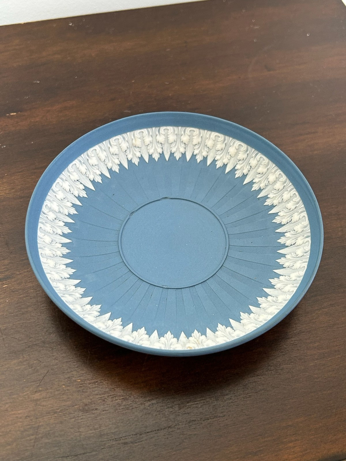 Turner Blue Jasperware Cup Saucer Classical Relief Georgian c1800 NOT Wedgwood9