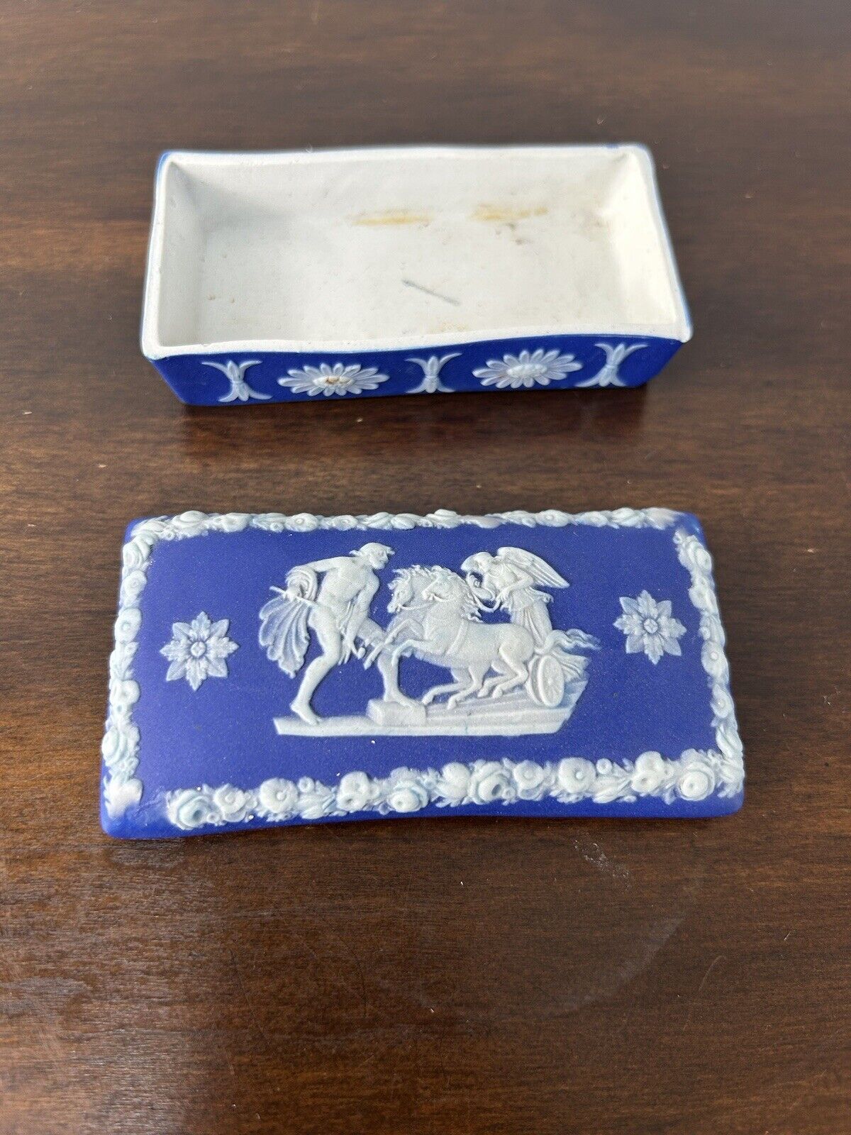 Wedgwood Jasperware Match Box Small Container Ring Storage