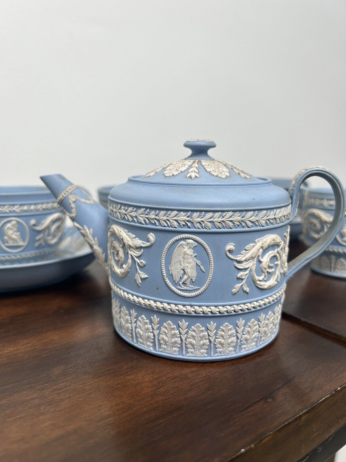 Wedgwood Jasperware Arabesque Tea Set Early 19th Jasperware Wedgwood