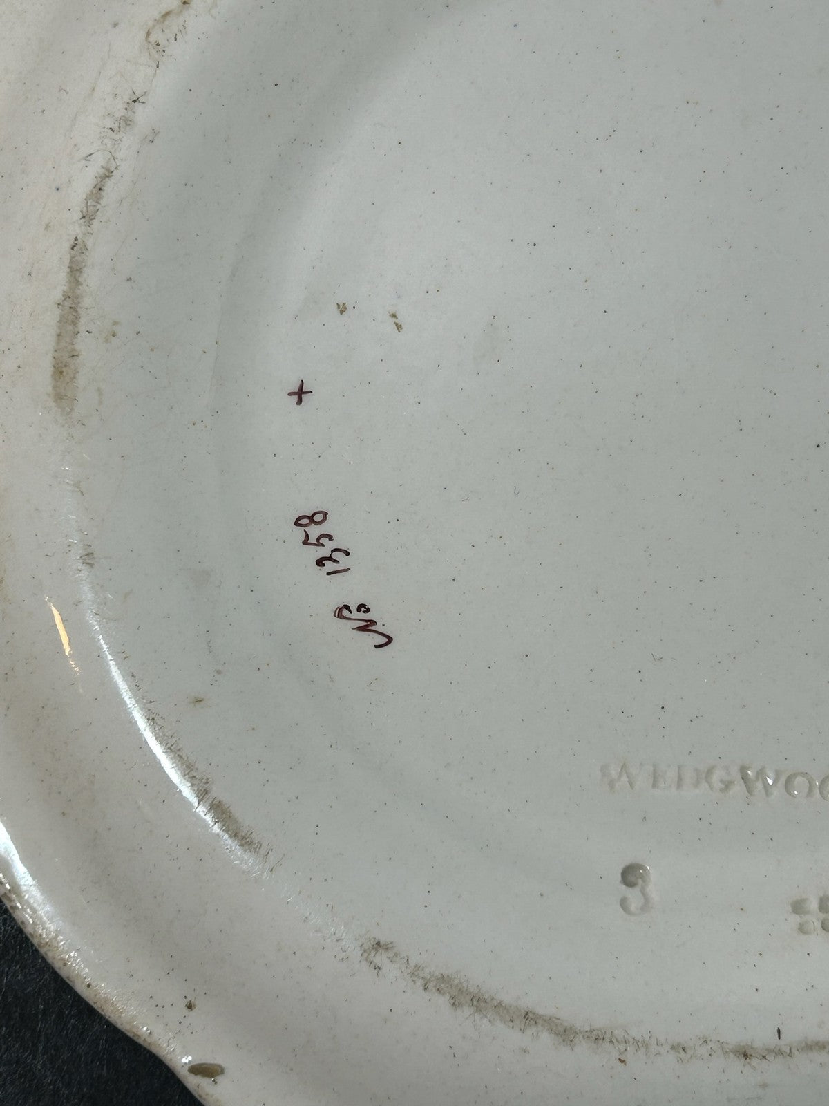 Antique Wedgwood Pearlware Yellow Ground Passion Flower Plate Impressed 17cm5