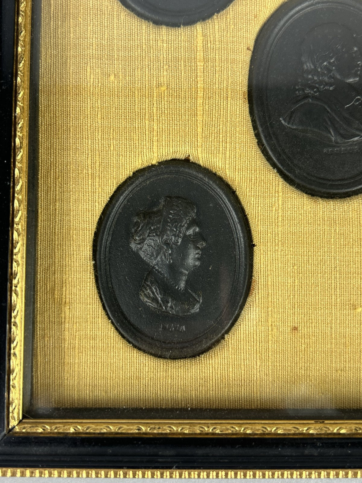 Rare Leeds Black Basalt Portrait Medallions, Set of Five c1780–90