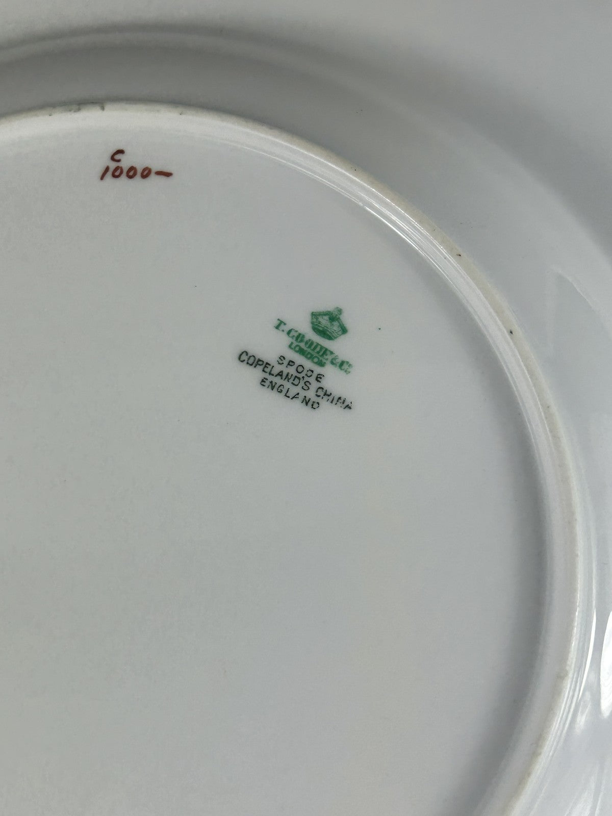 Vintage Spode Embassy Green Rimmed Soup Plates 27cm – Set of Four