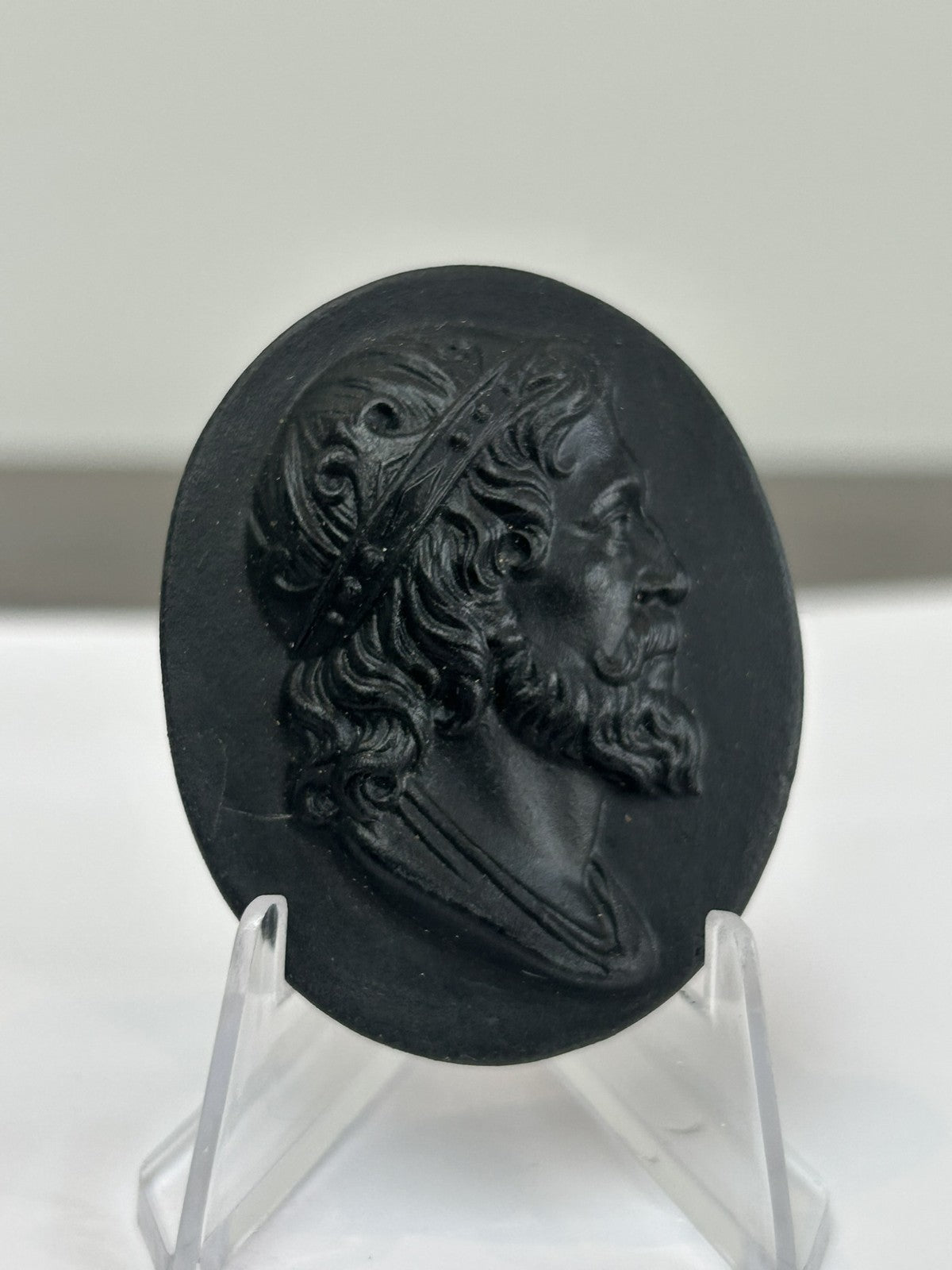 Wedgwood Black Basalt Portrait Medallion No.5 Henry II Kings of England c.18000